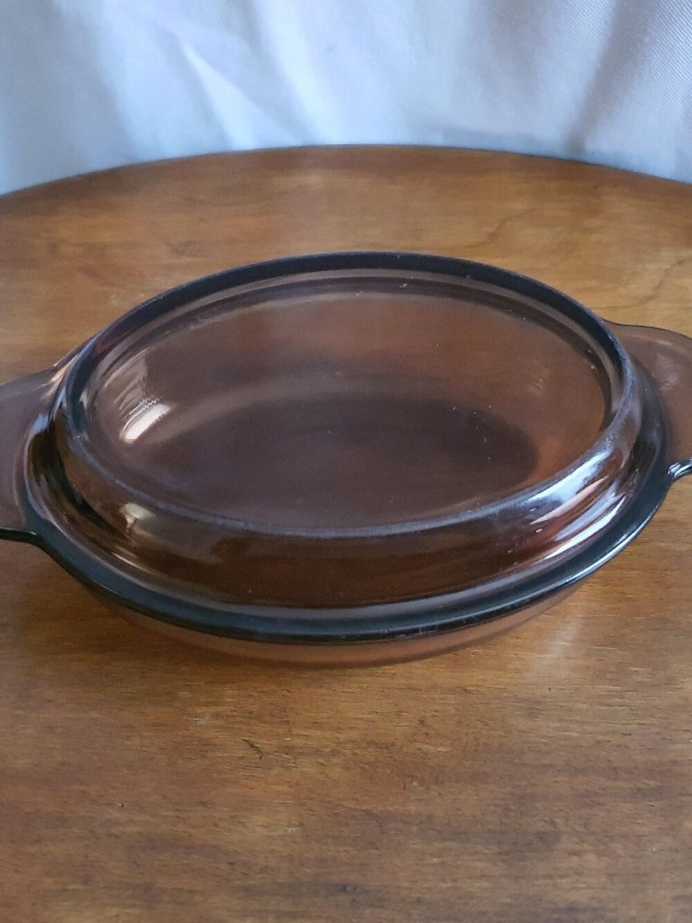Vintage PYREX Corning VISION Amber 14oz Oval Dish Grab-It V-14-B & Lid P-14-C
